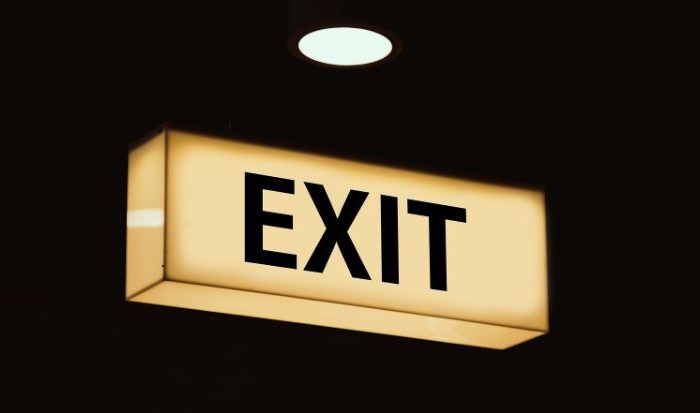 Exit sign